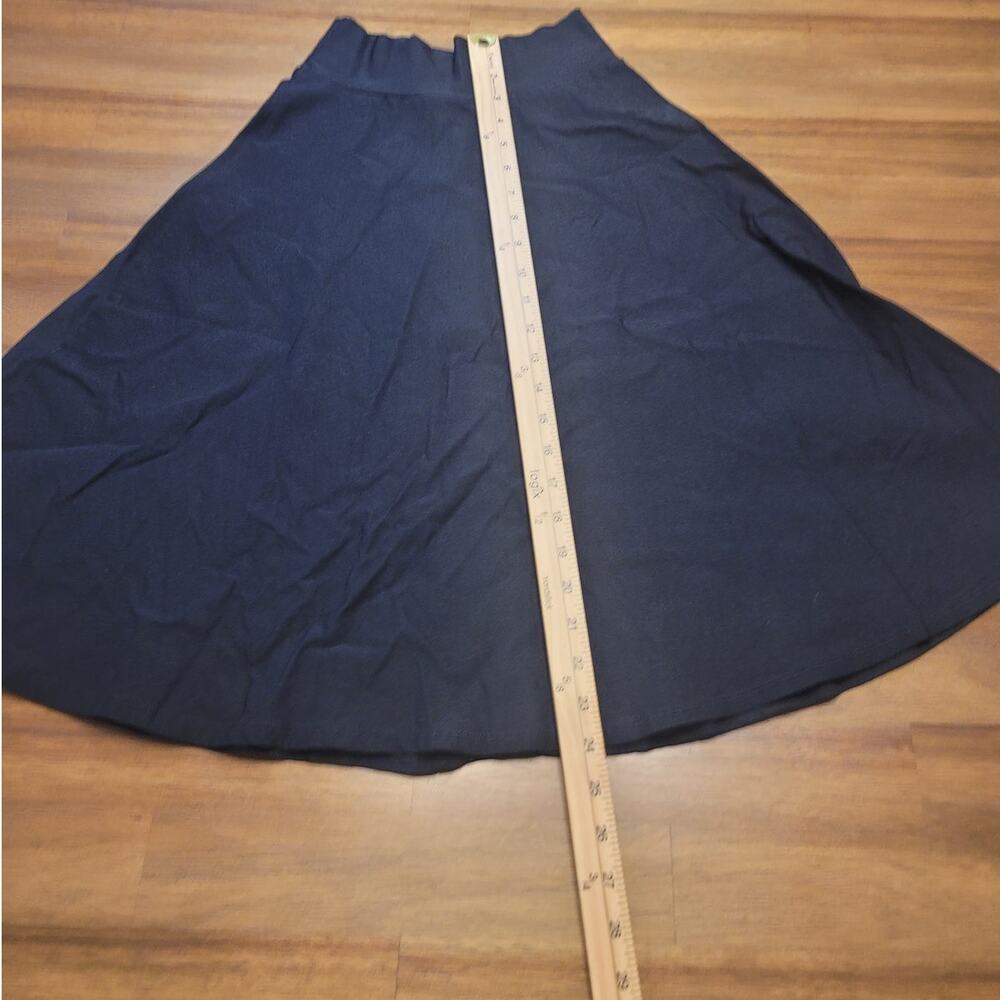 VTG Y2K Black Skater Skirt Made in USA Goth Grunge Alt S - Picture 7 of 7